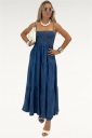 abito lungo chambray